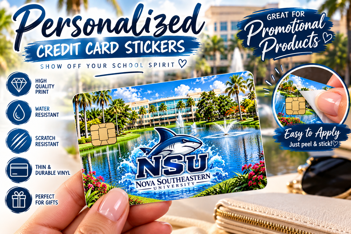 Personalized Credit Card Sticker | Custom Photo or Logo